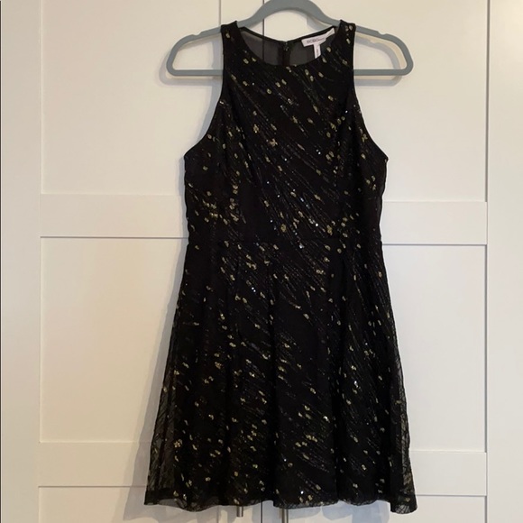BCBGeneration | Dresses | Bcbgeneration Black With Gold Dress | Poshmark